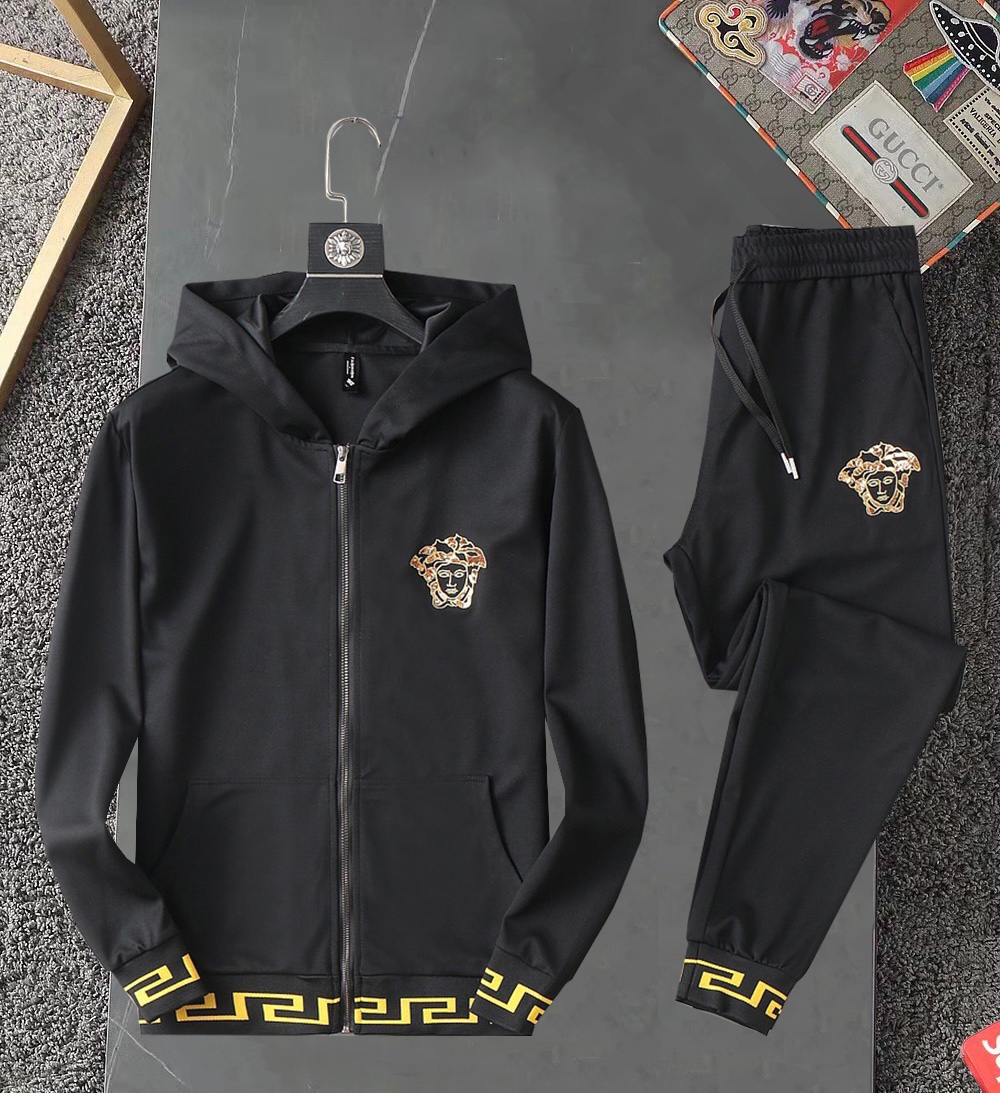 Versace Clothing Two Piece Outfits & Matching Sets Fall/Winter Collection Fashion Hooded Top