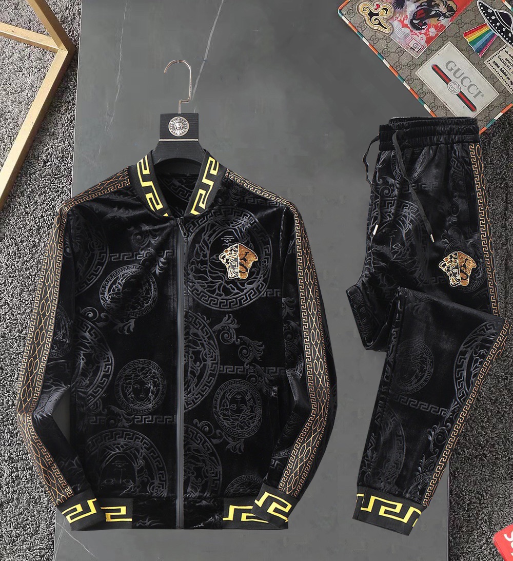 Replica Best
 Versace Clothing Two Piece Outfits & Matching Sets Fall/Winter Collection Fashion Hooded Top