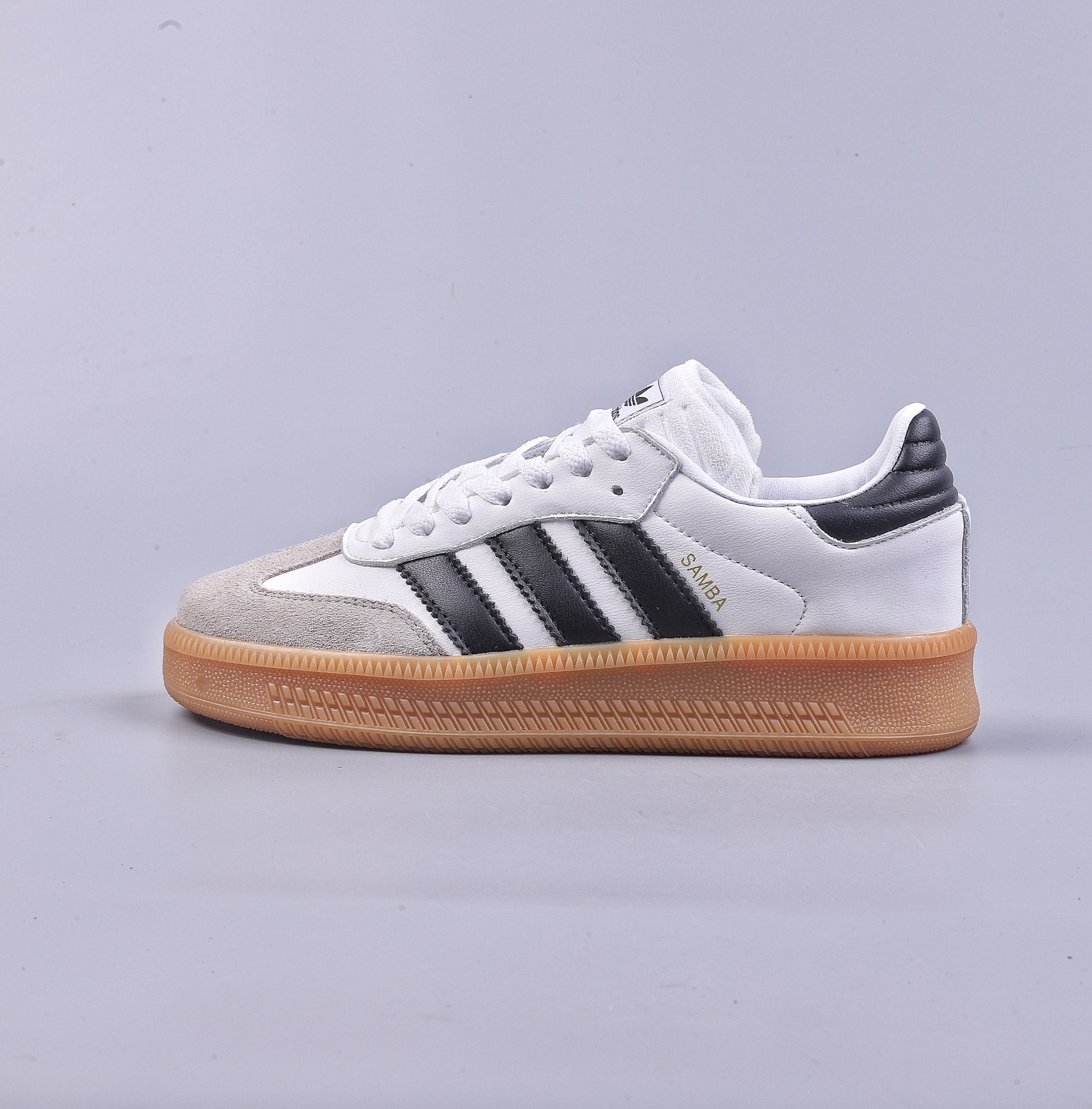 150 adidas Originals Samba XLG 桑巴 厚底生胶底 桑巴系列德训百搭复古低帮板鞋 IE1377