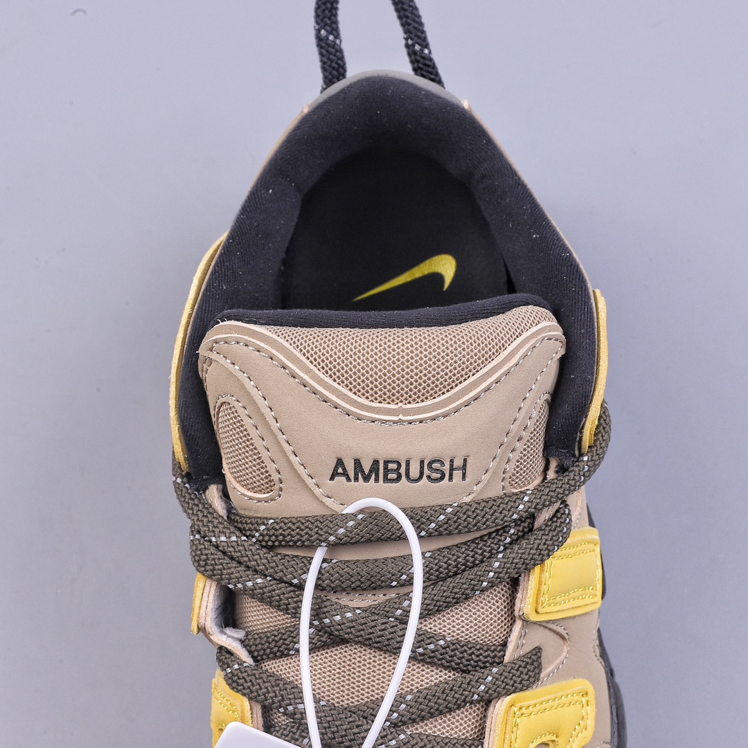 260 CK Air More Uptempo x AMBUSH 联名绑带棕黄 FB1299-200