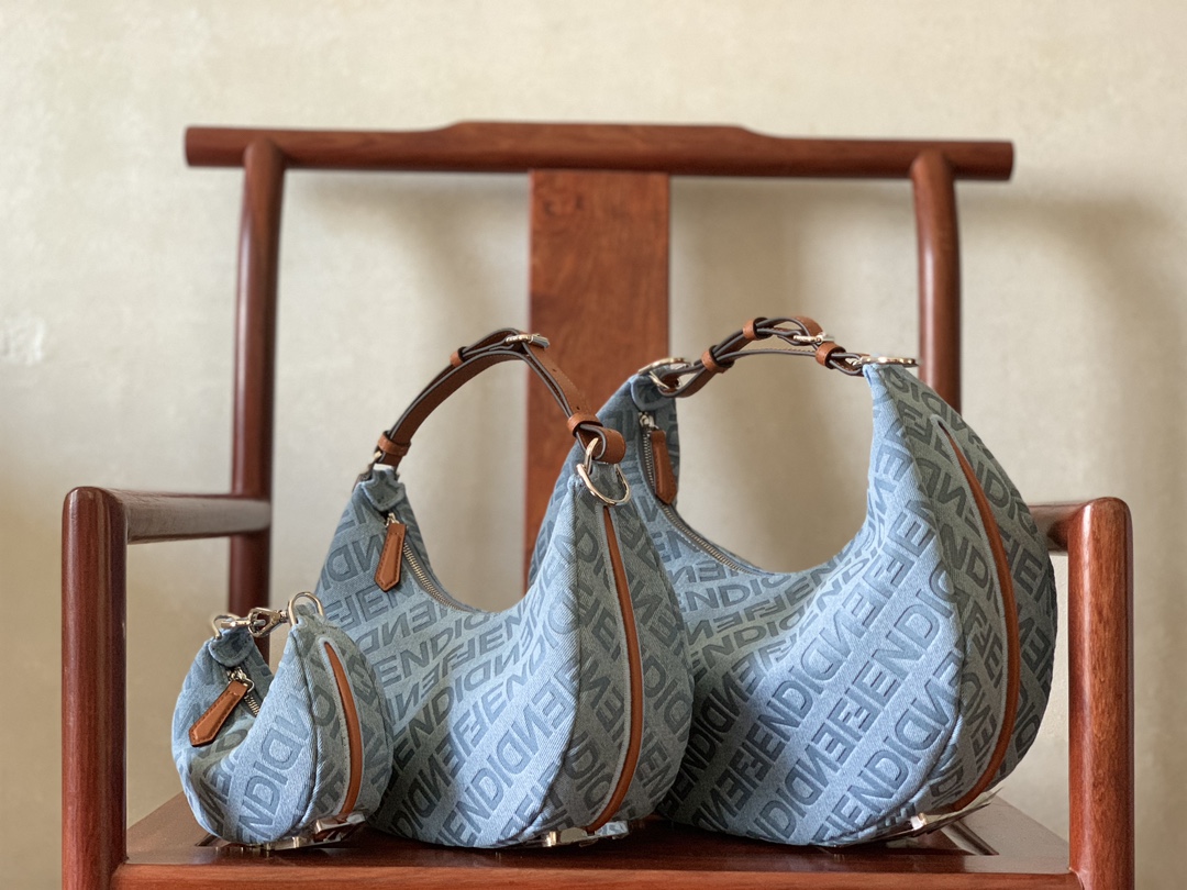 Denim Fendigraphy available in three sizes