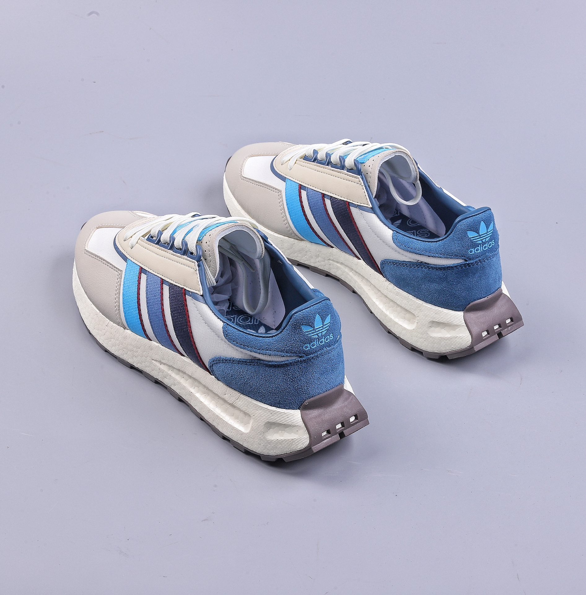 180 RS adidas Racing E5 Boost Prototype 速度轻盈复古系列 百搭透气运动慢跑鞋 IE0498