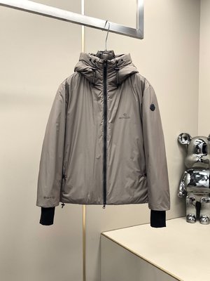 Moncler Clothing Down Jacket Black Grey White Men Nylon Duck Down Fall/Winter Collection Fashion Hooded Top