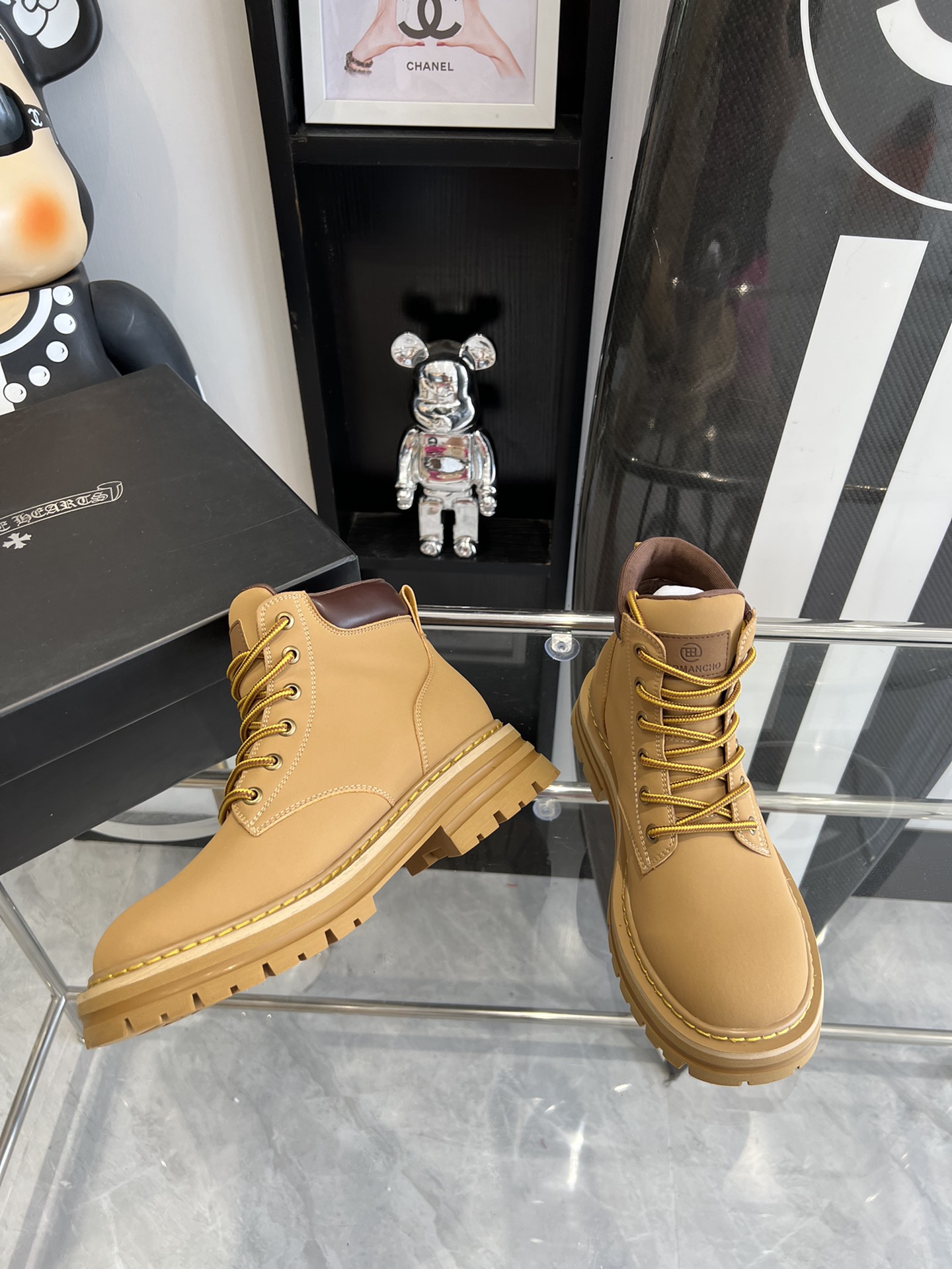 Replica Chrome Hearts Cross and Martin’s Boots with Original Details in Size 35-40 - 图片 3