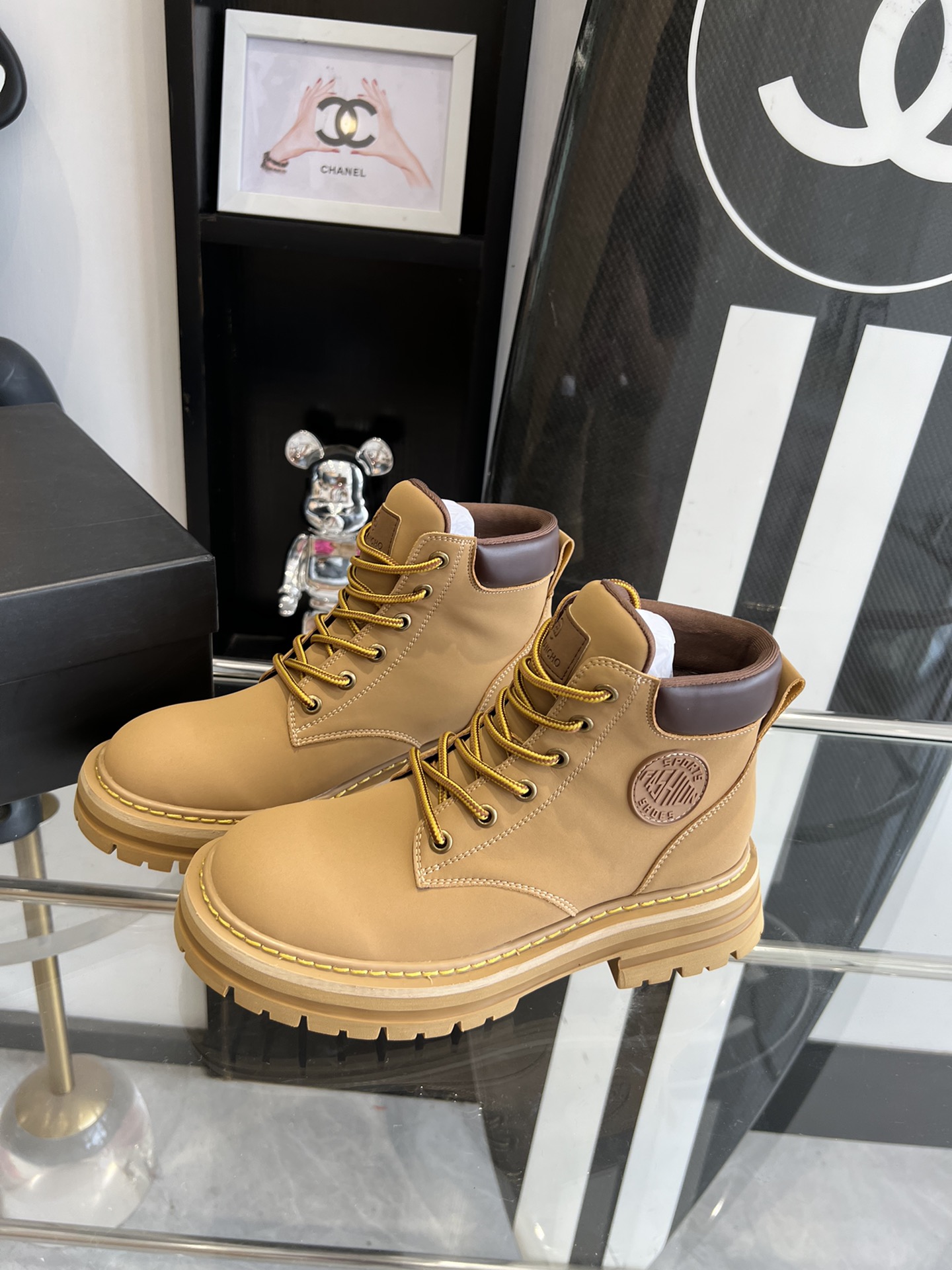 Replica Chrome Hearts Cross and Martin’s Boots with Original Details in Size 35-40