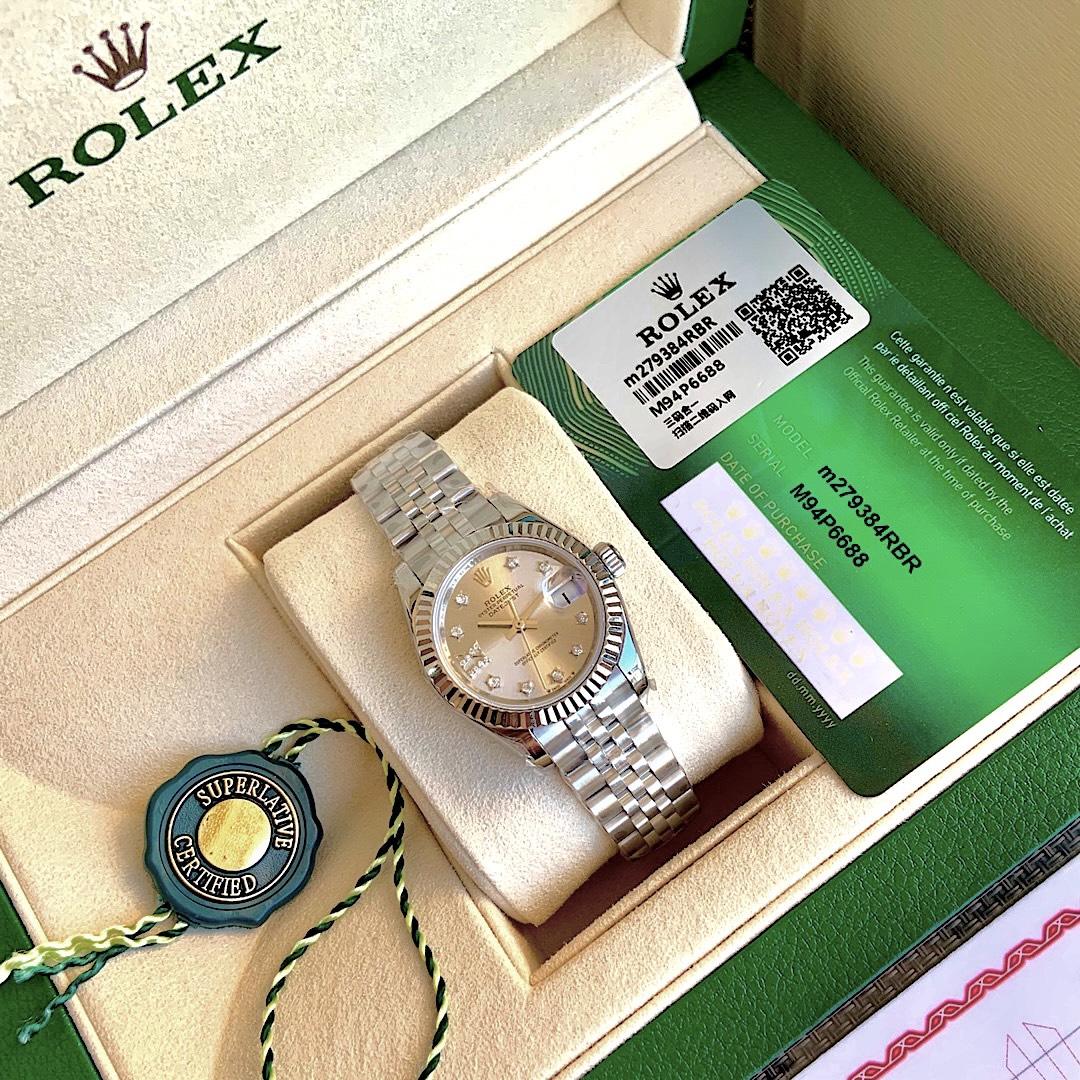 Shop
 Rolex Datejust 7 Star
 Watch Blue White Set With Diamonds Women Automatic Mechanical Movement