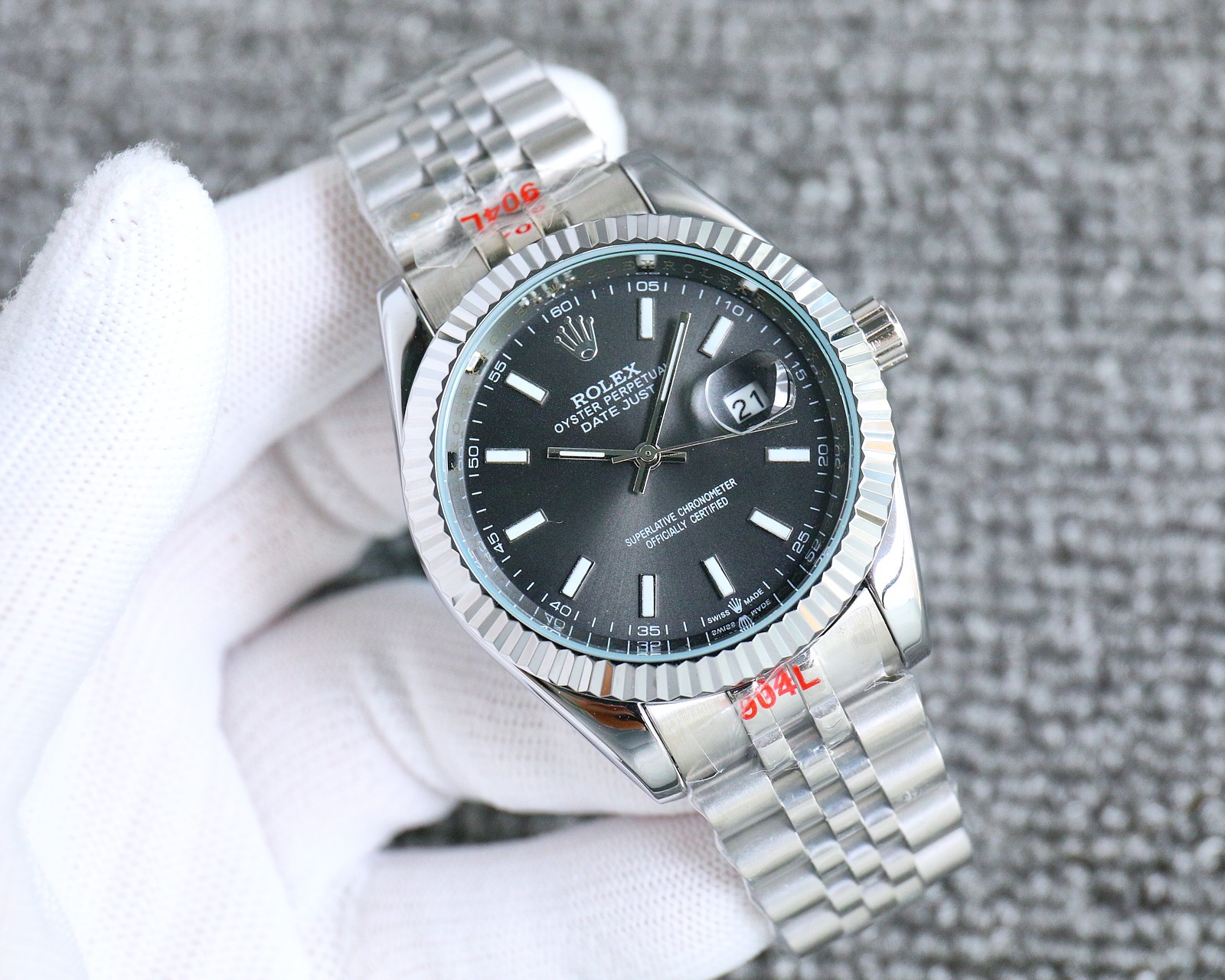 Stylish 316L Steel Watch with Stone Buttons: Sophisticated, Elegant, and Unique Design - 图片 2
