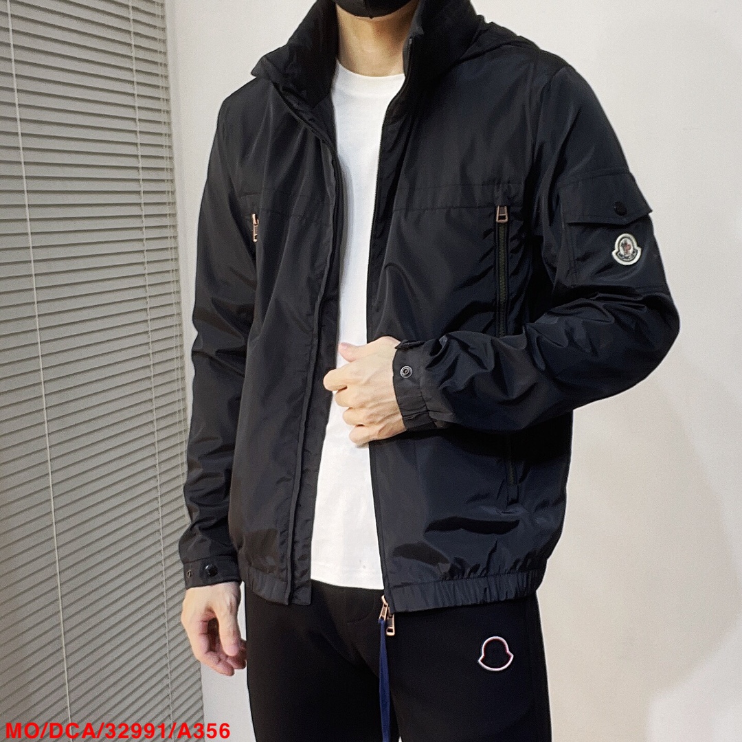 616 Mon*ler Light Hat Jacket for Fall/Winter Festival: Plasma Fibre, Unique Design, Black/Green Army - 图片 5