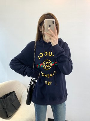 Gucci Clothing Hoodies Printing Unisex Cotton Fall/Winter Collection Hooded Top SML535230