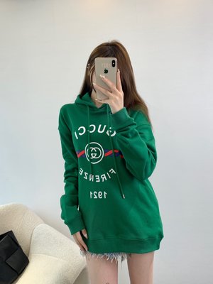 Gucci Clothing Hoodies Replcia Cheap From China Printing Unisex Cotton Fall/Winter Collection Hooded Top SML535230
