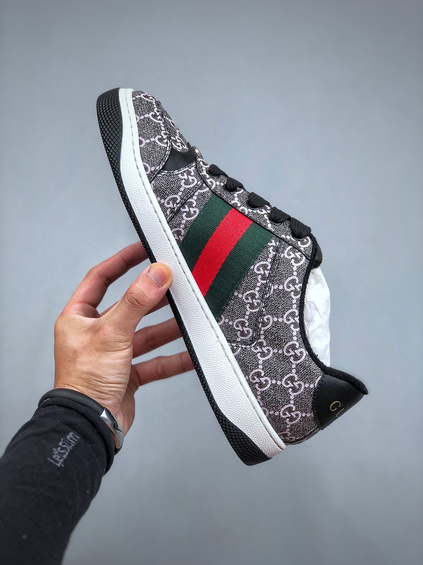 320 （镂空芯片版本） Gucci Distressed Screener sneaker古驰小脏鞋系列