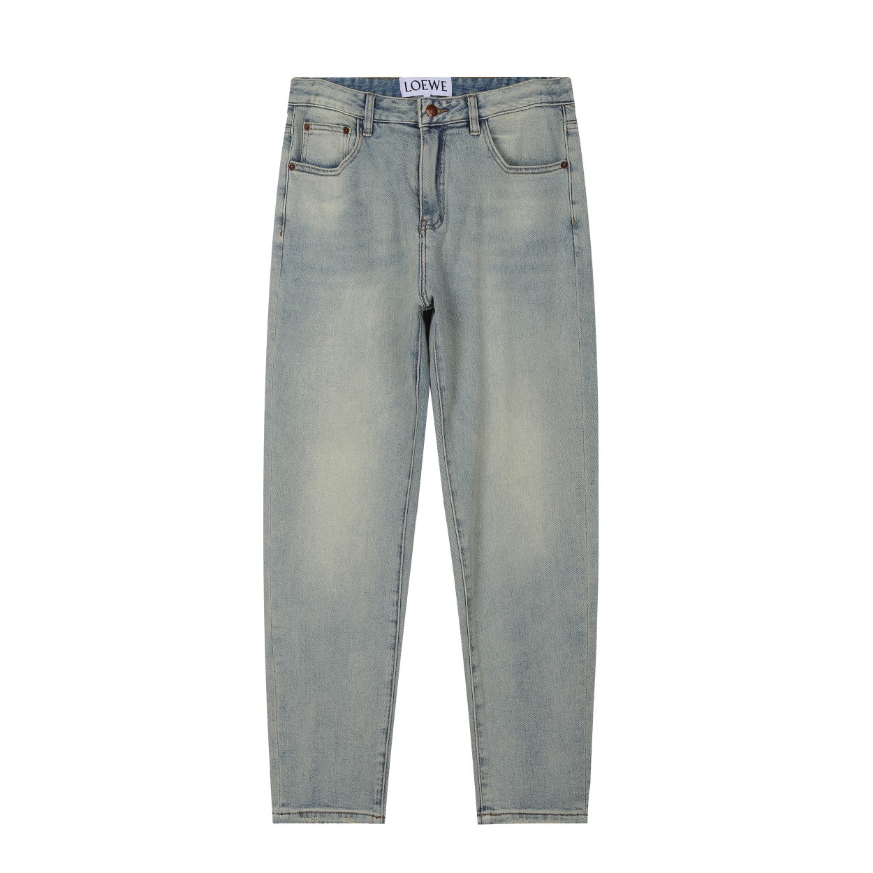 🅿️225 LOEW罗意*2024AW otoño-invierno jeans de mezclilla nuevos, bolsillo trasero con logo de camuflaje y bordado de proc…