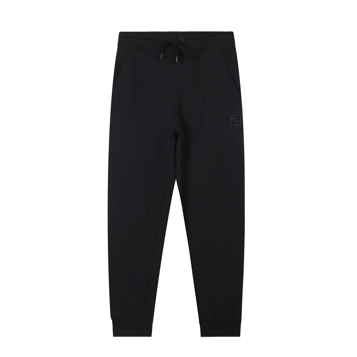FENDI*2024AW pantalones nuevos de otoño/invierno, bordado de doble F con técnica Tajima, cintas de letras cosidas en lo…