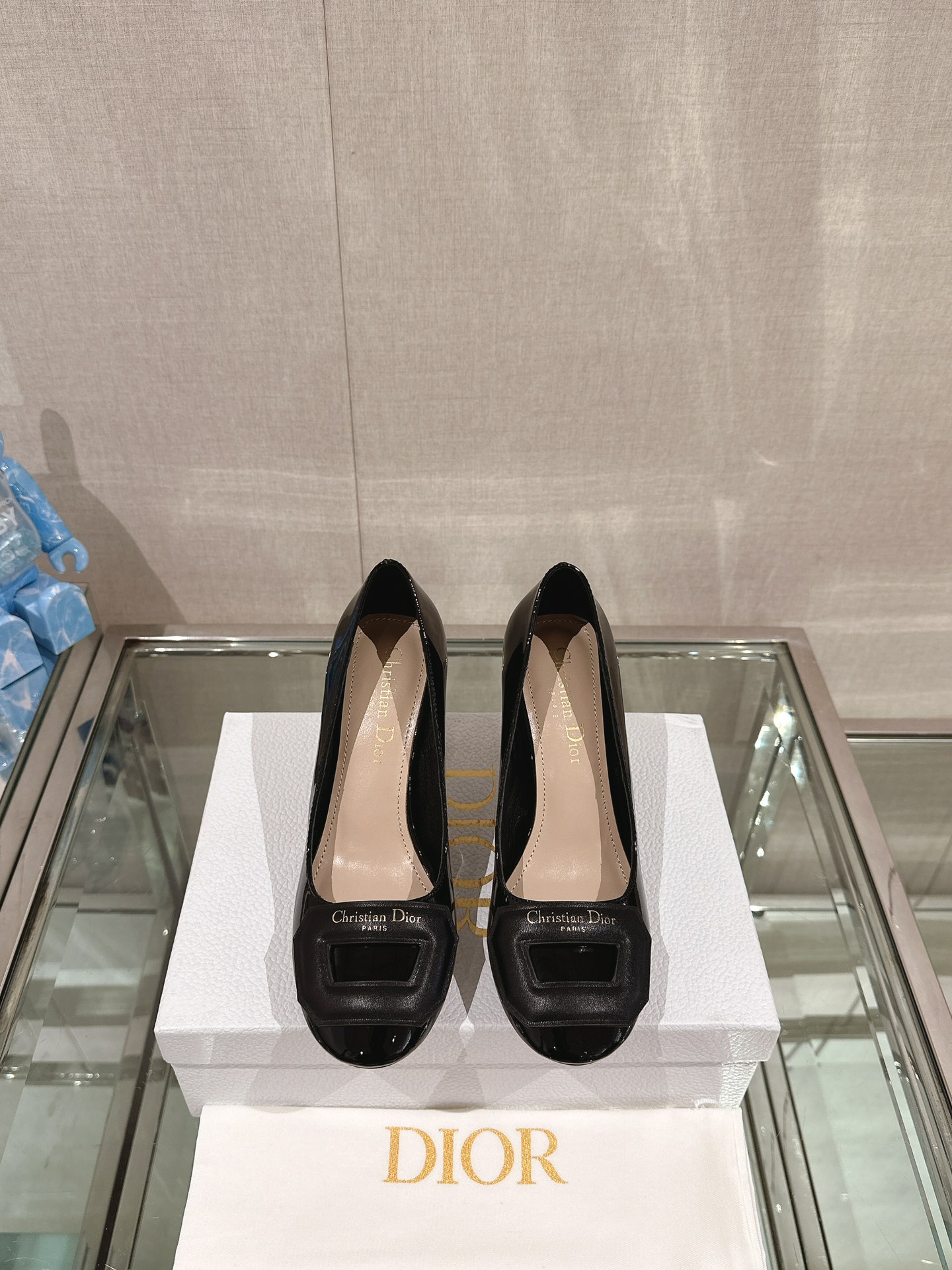 Dior High Heel Pumps Single Layer Shoes Cowhide Genuine Leather Patent Sheepskin Fashion