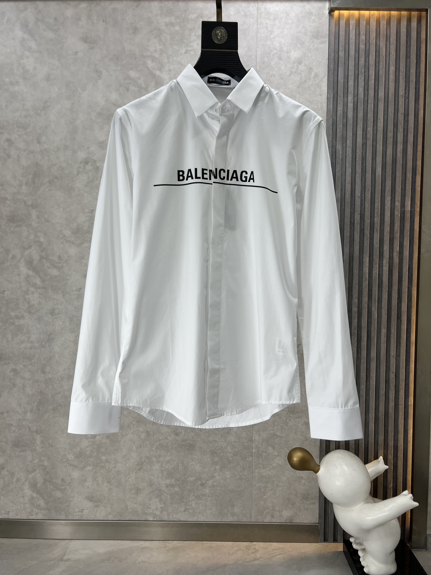 Balenciaga巴黎世家专柜最新秋款男士必备款衬衫100%天然棉舒服透气原单狠货原版面料柔软舒适1f