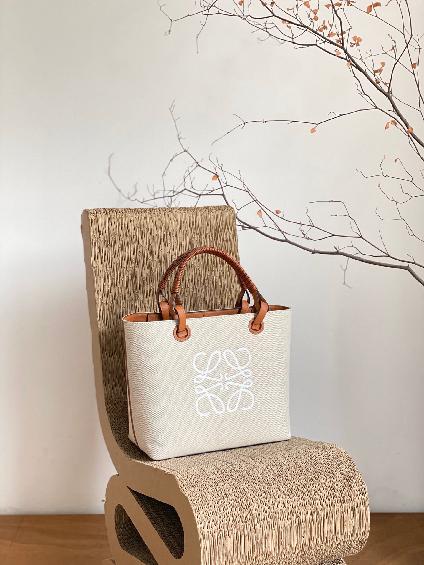 Luxury Fashion Replica Designers Loewe Anagram Tote Handbags Tote Bags Weave Canvas