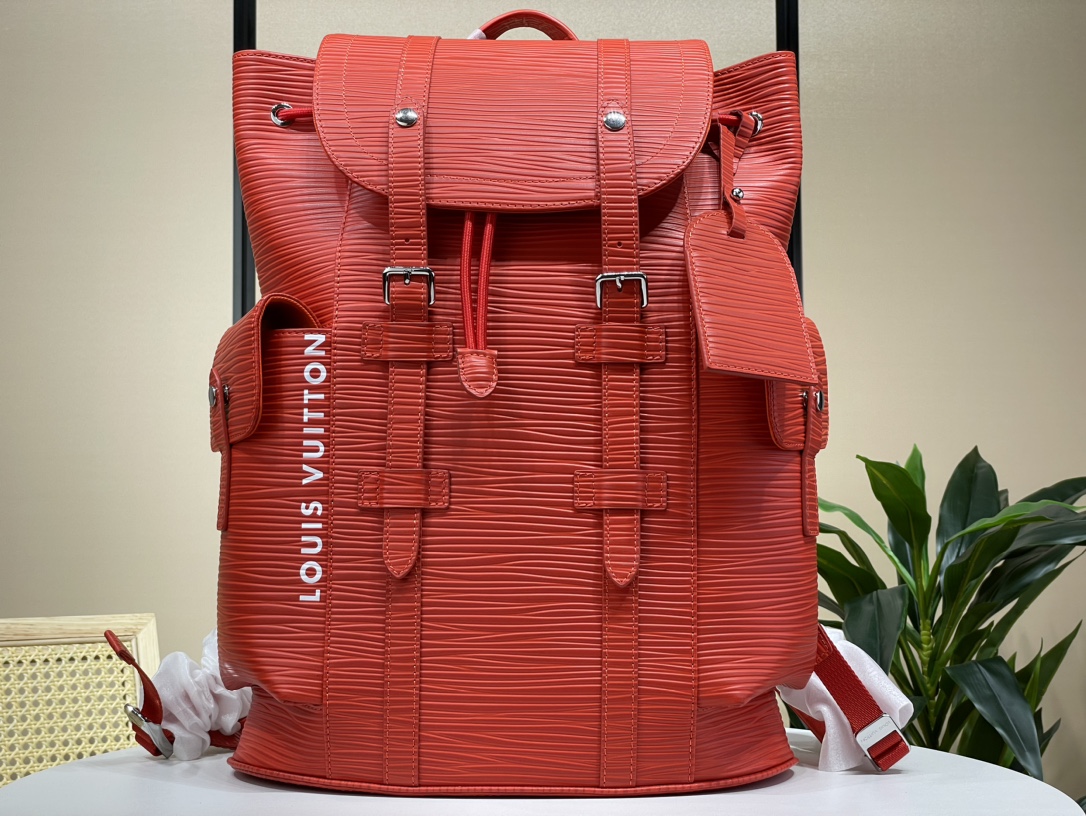 Louis Vuitton LV Christopher Taschen Rucksack Rot Epi M41709
