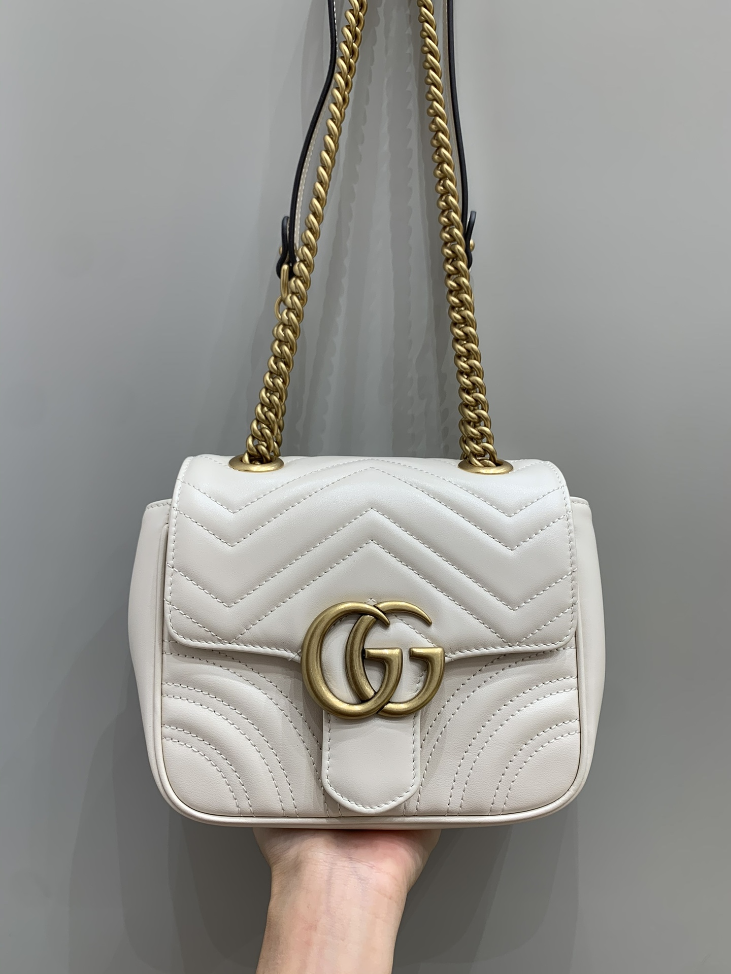 Gucci Marmont Bolsos cruzados y bandoleras Réplica de alta calidad
 Blanco