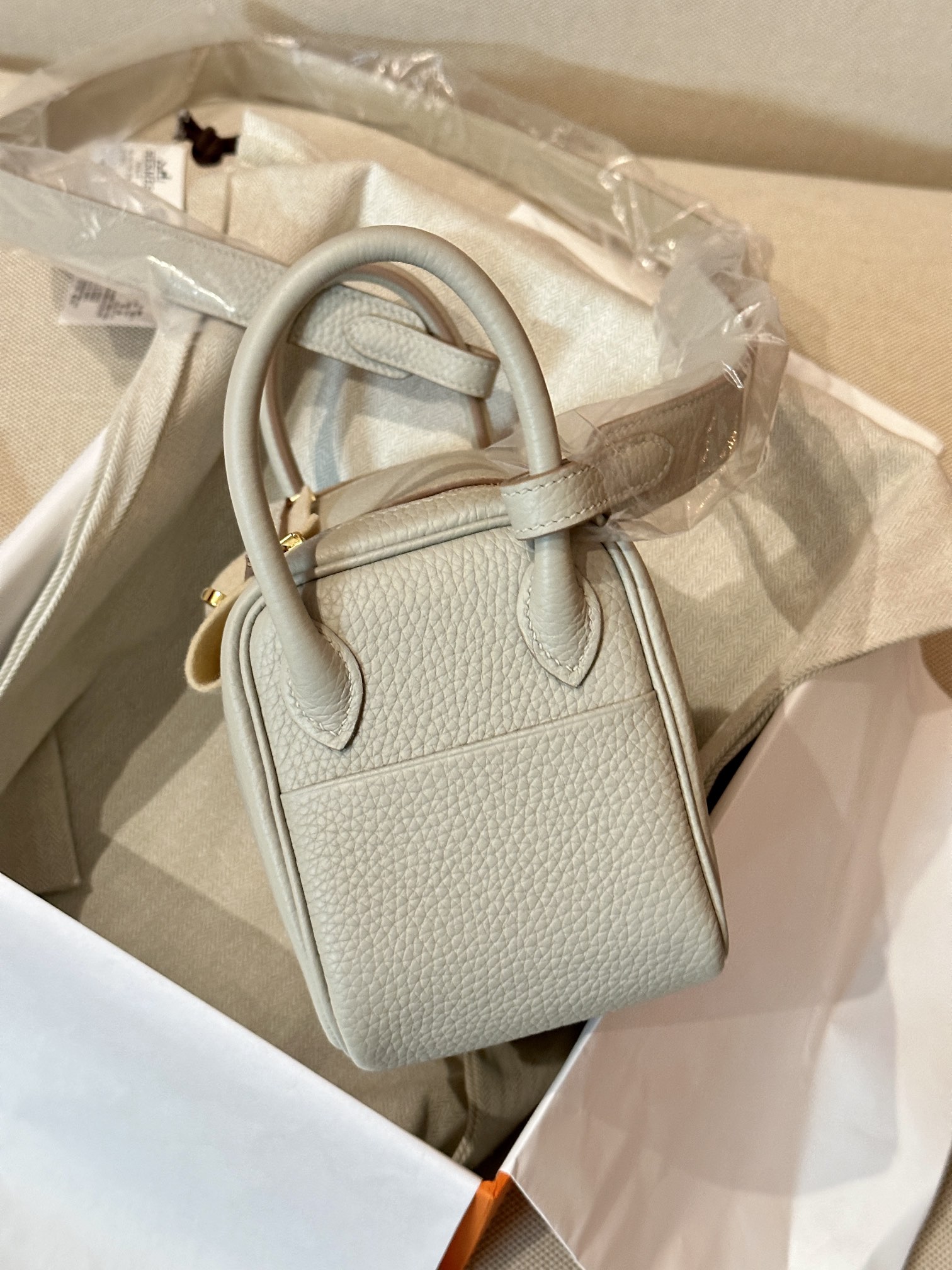 Hermes Lindy Light grey shoulder everyday