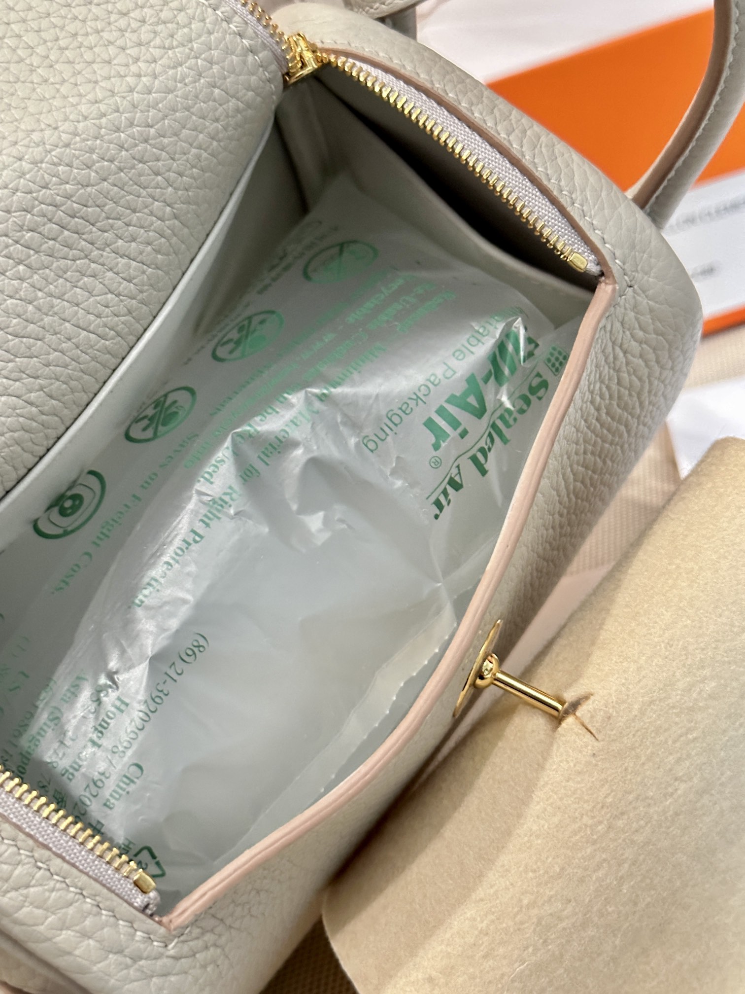 Hermes Lindy Mini Gris Perle mini crossbody everyday