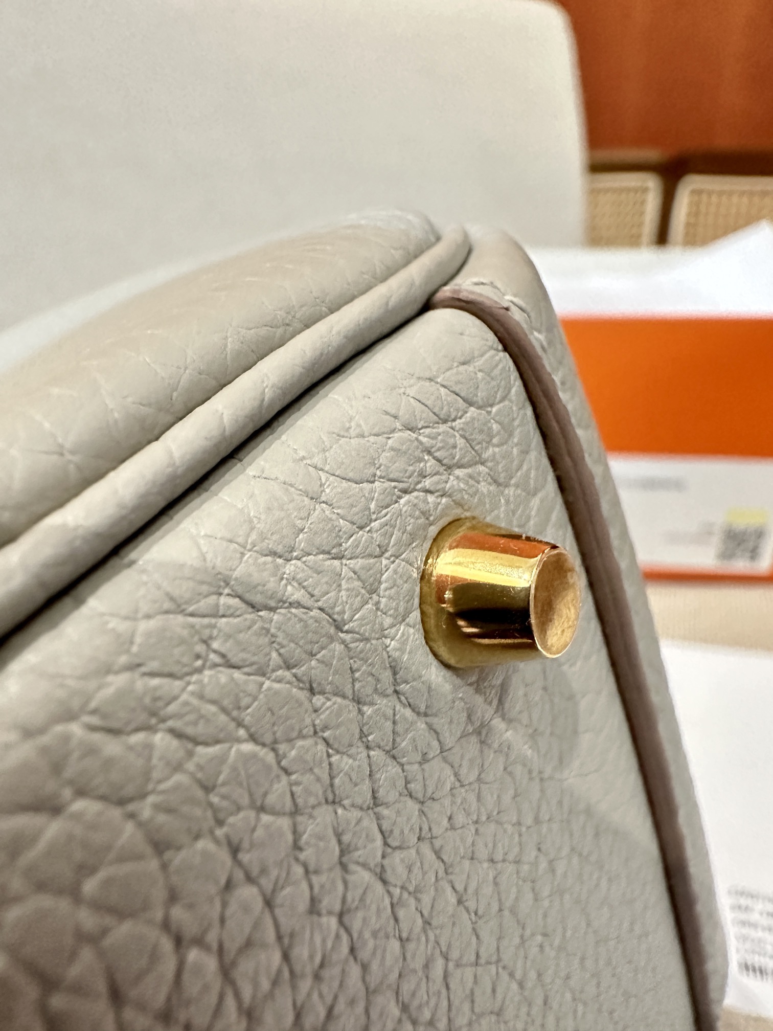 Hermes Lindy Mini Gris Perle mini crossbody everyday