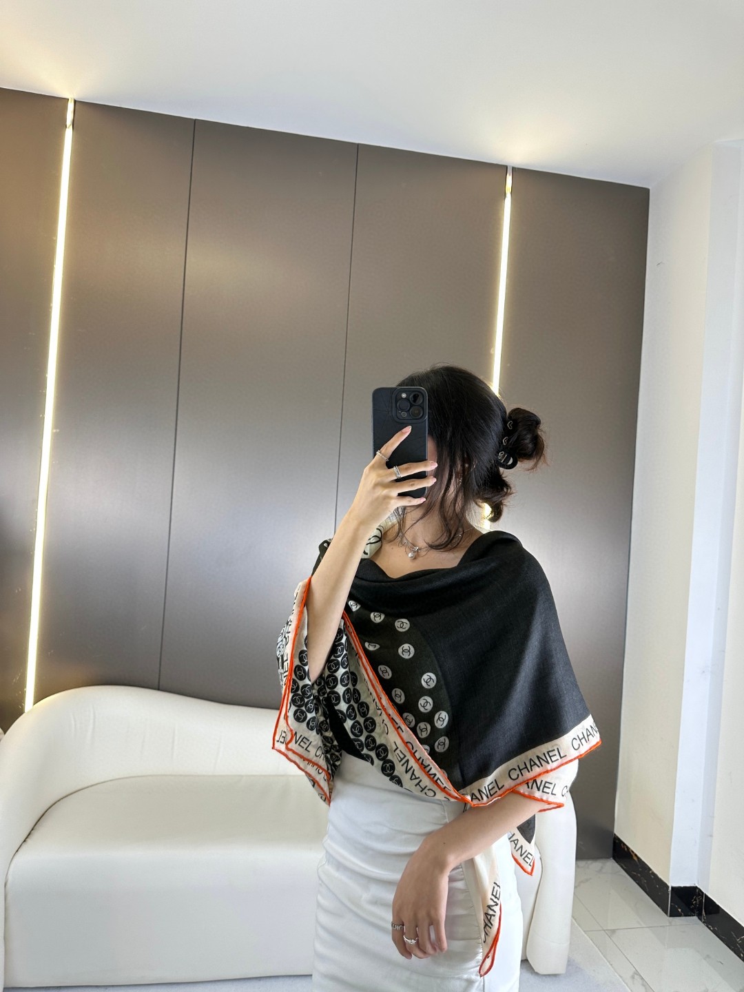 CHANEL 《元气泡泡》山羊绒围巾