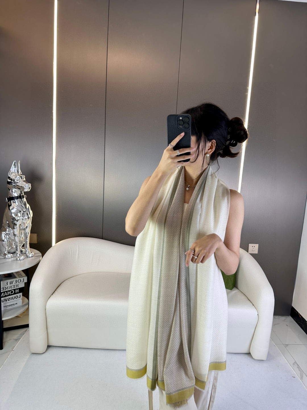 CHANEL 2023新款 羊绒围巾