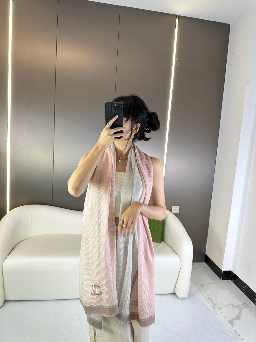 CHANEL 2023新款 羊绒围巾
