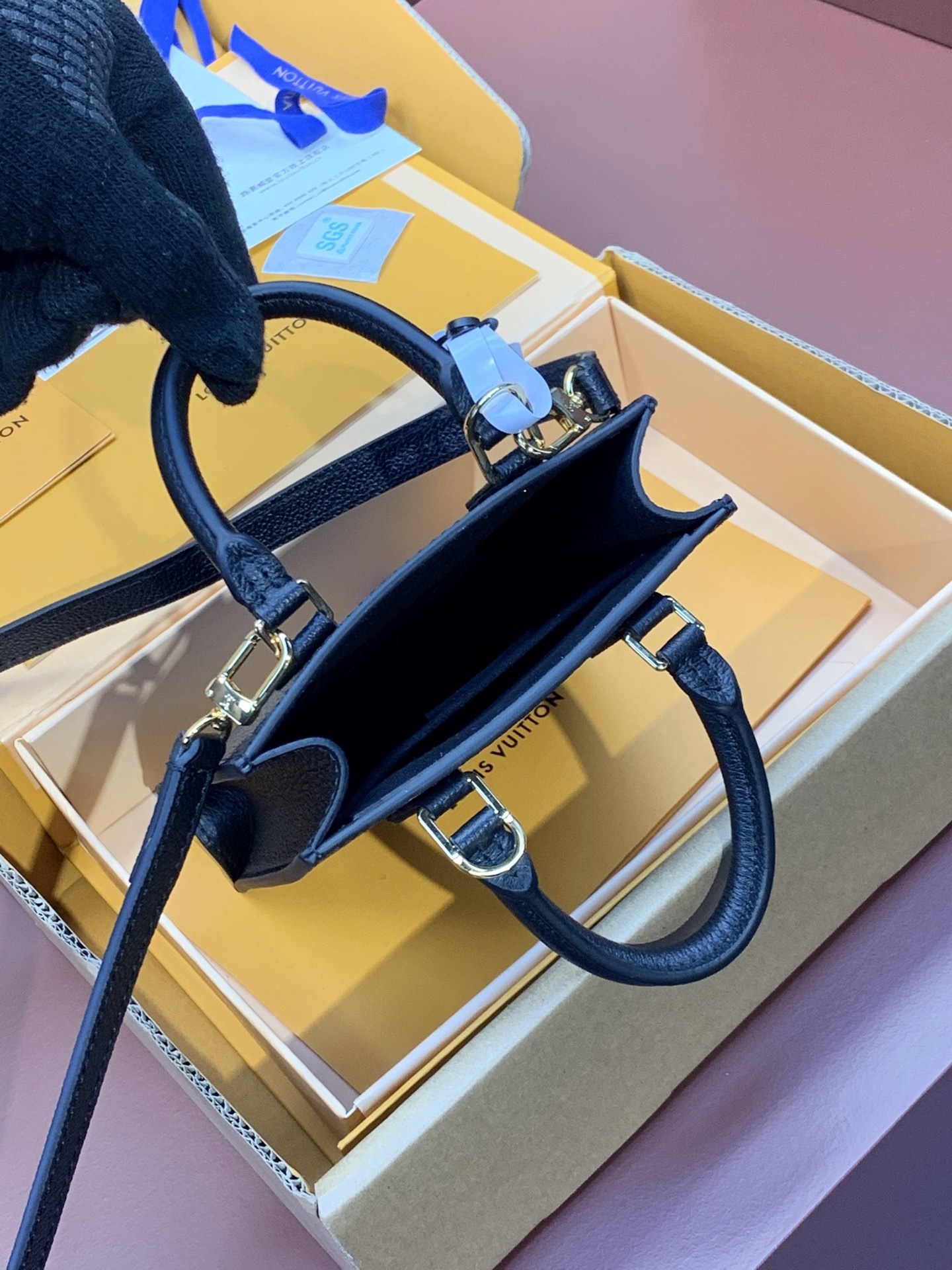 升级版本️M81417黑色!PETITSACPLAT手袋!PetitSacPlat手袋浓缩路易威登Sac