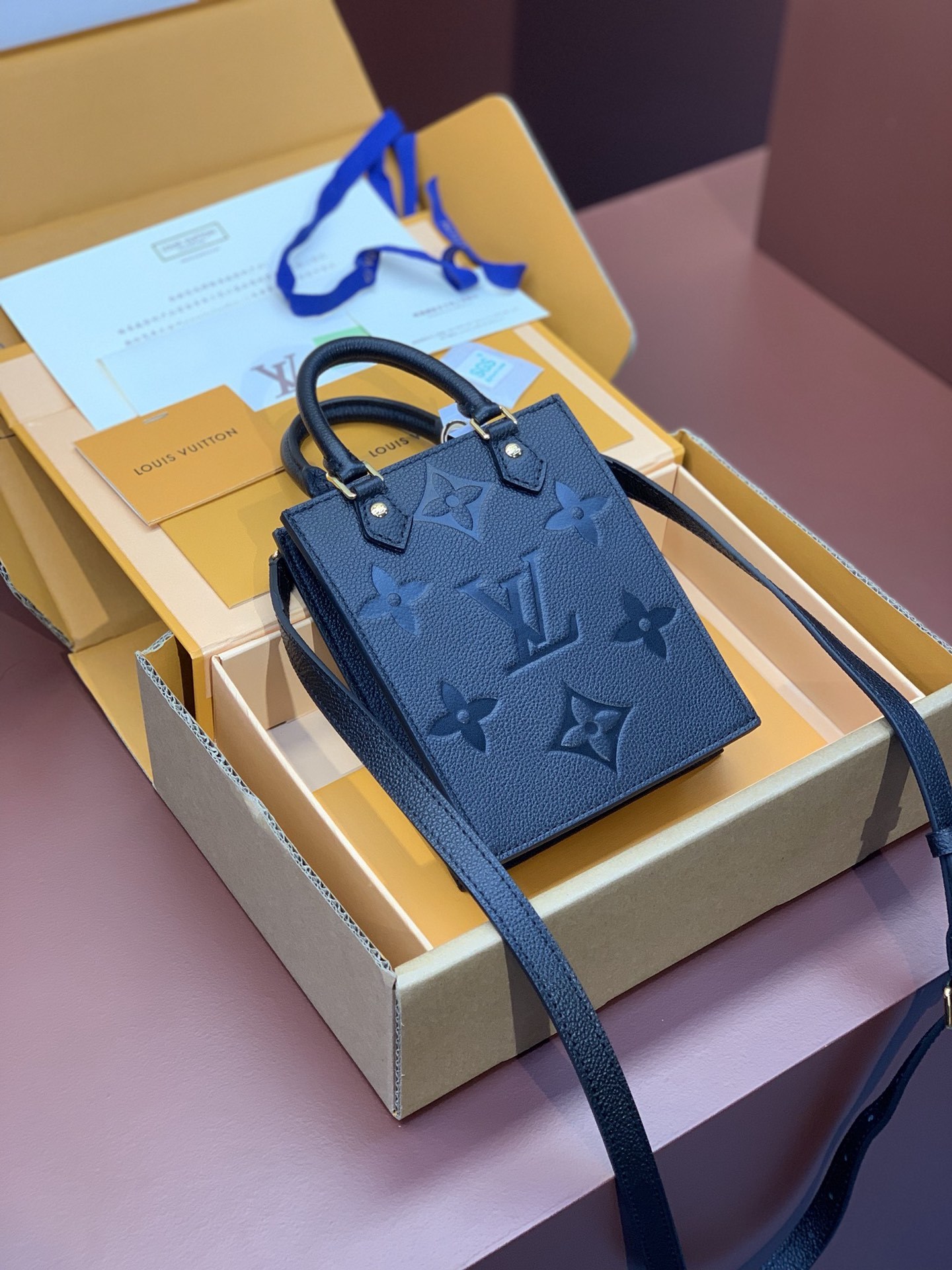 升级版本️M81417黑色!PETITSACPLAT手袋!PetitSacPlat手袋浓缩路易威登Sac