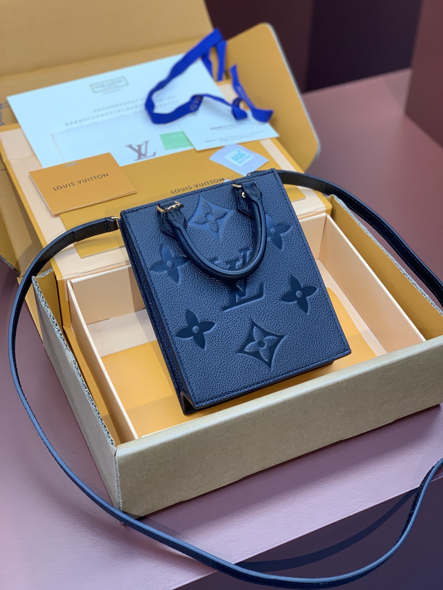 升级版本️M81417黑色!PETITSACPLAT手袋!PetitSacPlat手袋浓缩路易威登Sac