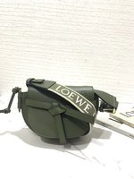 Loewe Gate Dual Saddle Bags Calfskin Cowhide Mini