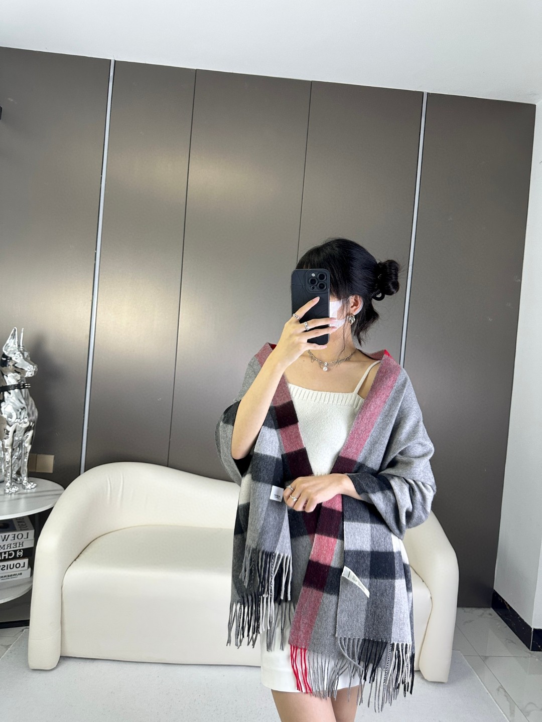 Burberry博柏利 经典大格子大披肩