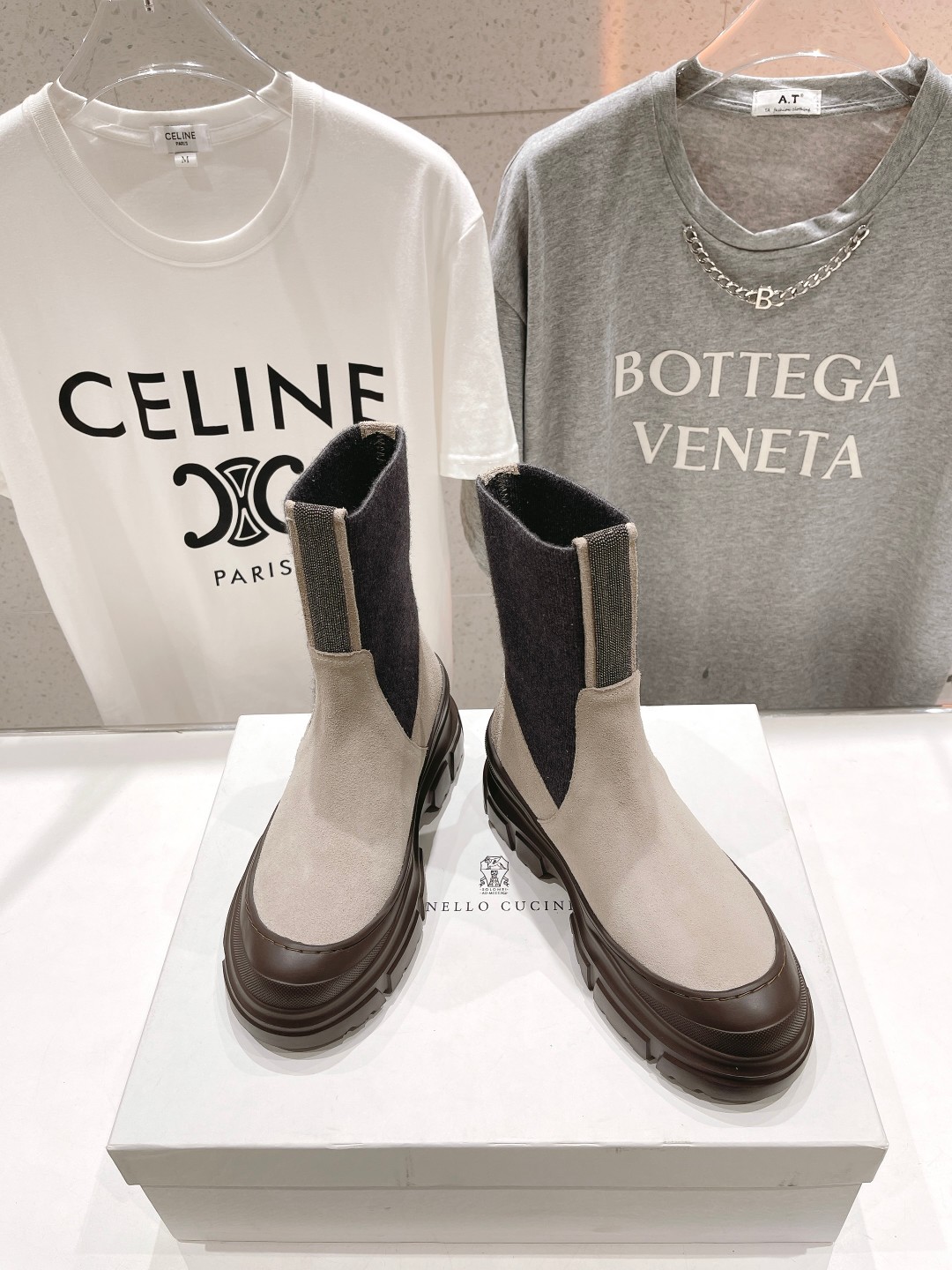 高版本出厂BrunelloCucinelli新款BC秋冬靴子系列市场高版本BC是意大利知名品牌极简主义风
