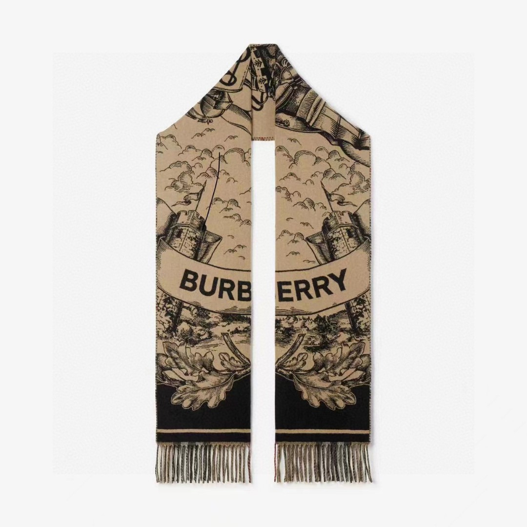 Burberry巴宝莉 2023Bur战马骑士双面披肩