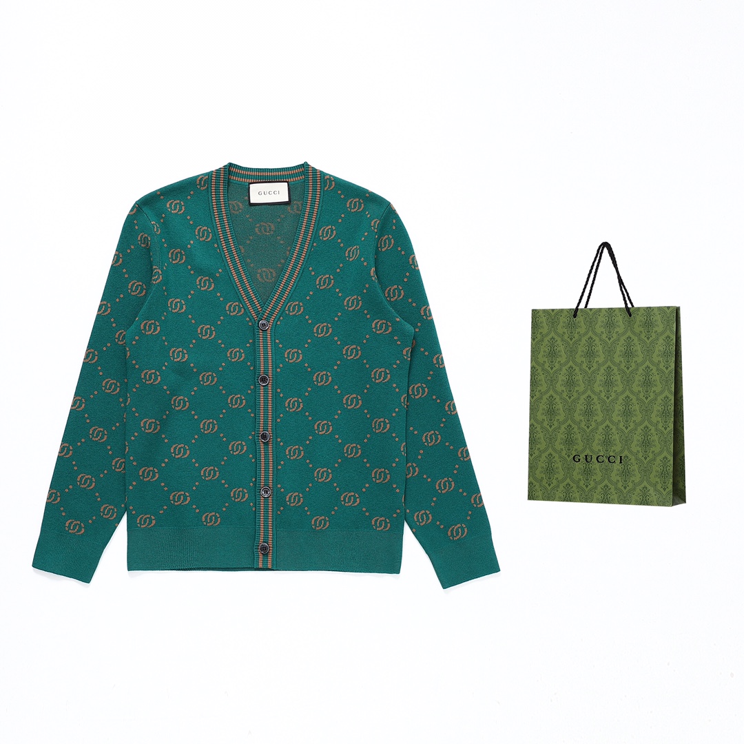 Gucci Clothing Cardigans Coats & Jackets Sweatshirts Wool Fall/Winter Collection Long Sleeve