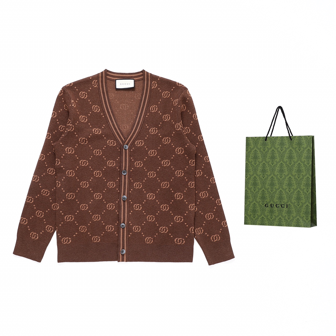 Gucci Clothing Cardigans Coats & Jackets Sweatshirts Wool Fall/Winter Collection Long Sleeve
