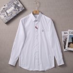 Thom Browne Clothing Shirts & Blouses Blue Brown Red White Embroidery Resin Fall/Winter Collection Fashion Long Sleeve