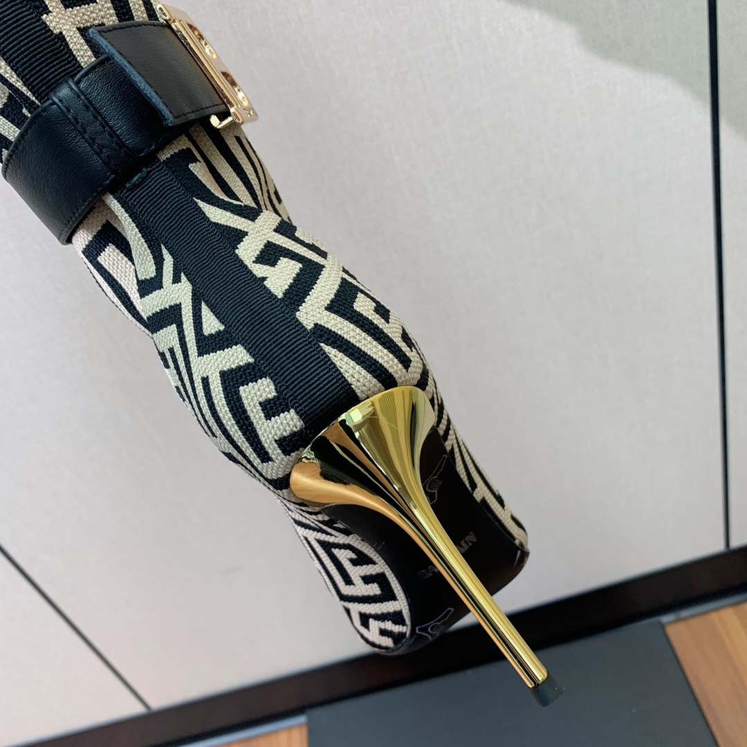 【Balmai*】针织弹力长靴！海外订购原版，1:1完美复刻！材质：原版定制飞织鞋面，牛皮垫脚，真皮大底