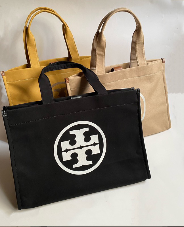 Tory Burch ～秋冬新款 2023中号ELLA棉质帆布 手提单肩托特包 148792每人 单品