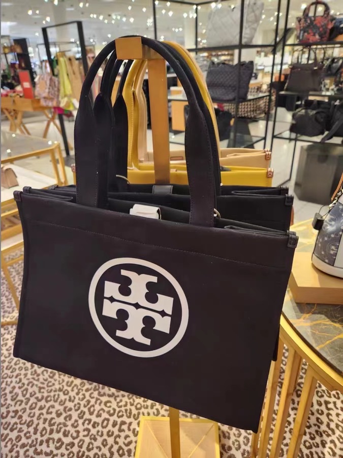 Tory Burch ～秋冬新款 2023中号ELLA棉质帆布 手提单肩托特包 148792每人 单品