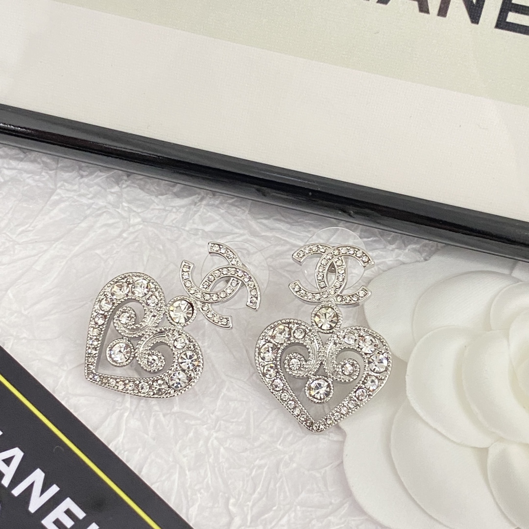 Where Can You Buy replica
 Chanel Jewelry Earring Platinum White Openwork
