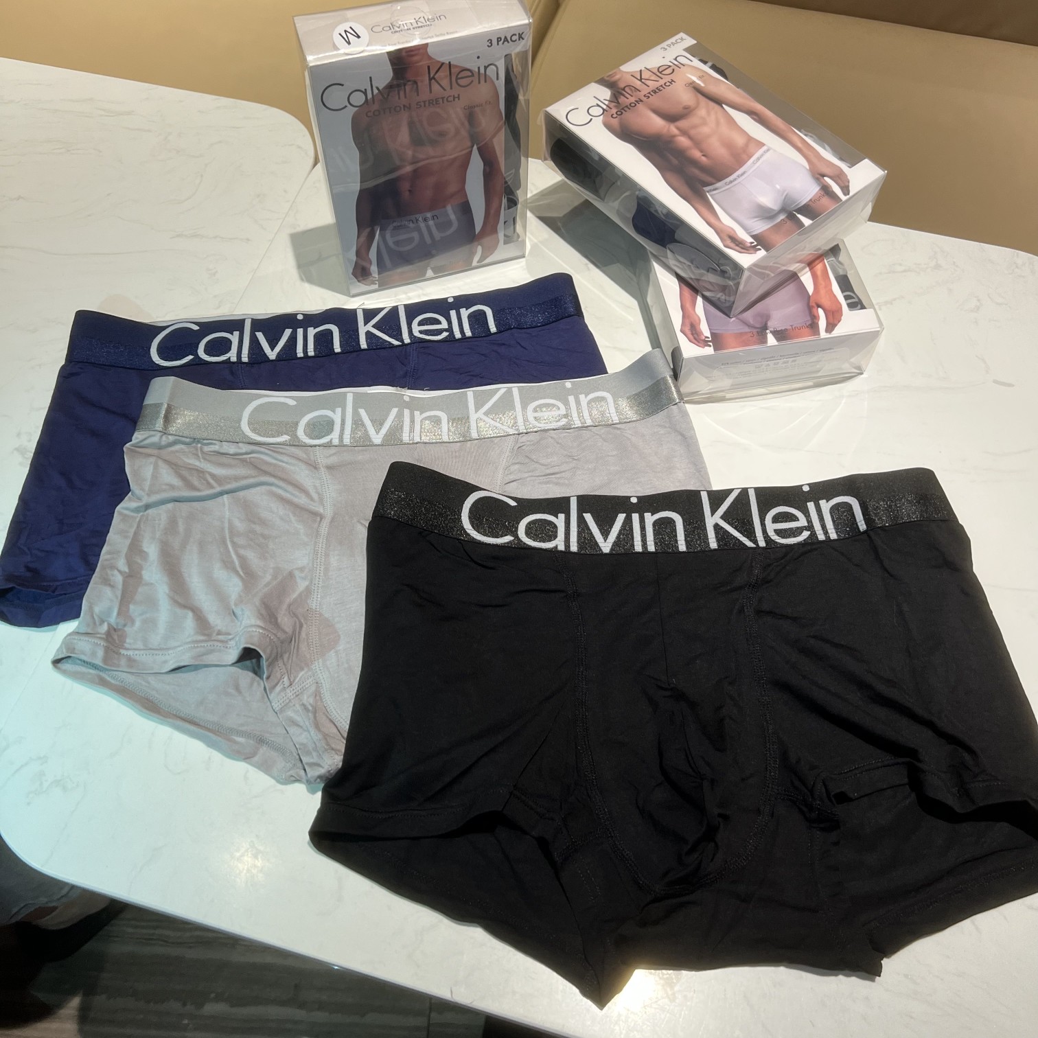 Calvin Klein Kleidung Höschen Männer Baumwolle Schnelltrocknen