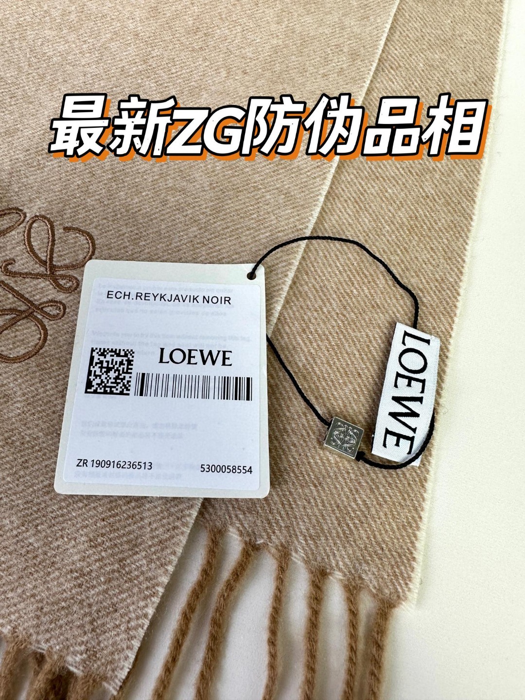 LOEWE 双面配色 羊绒围巾