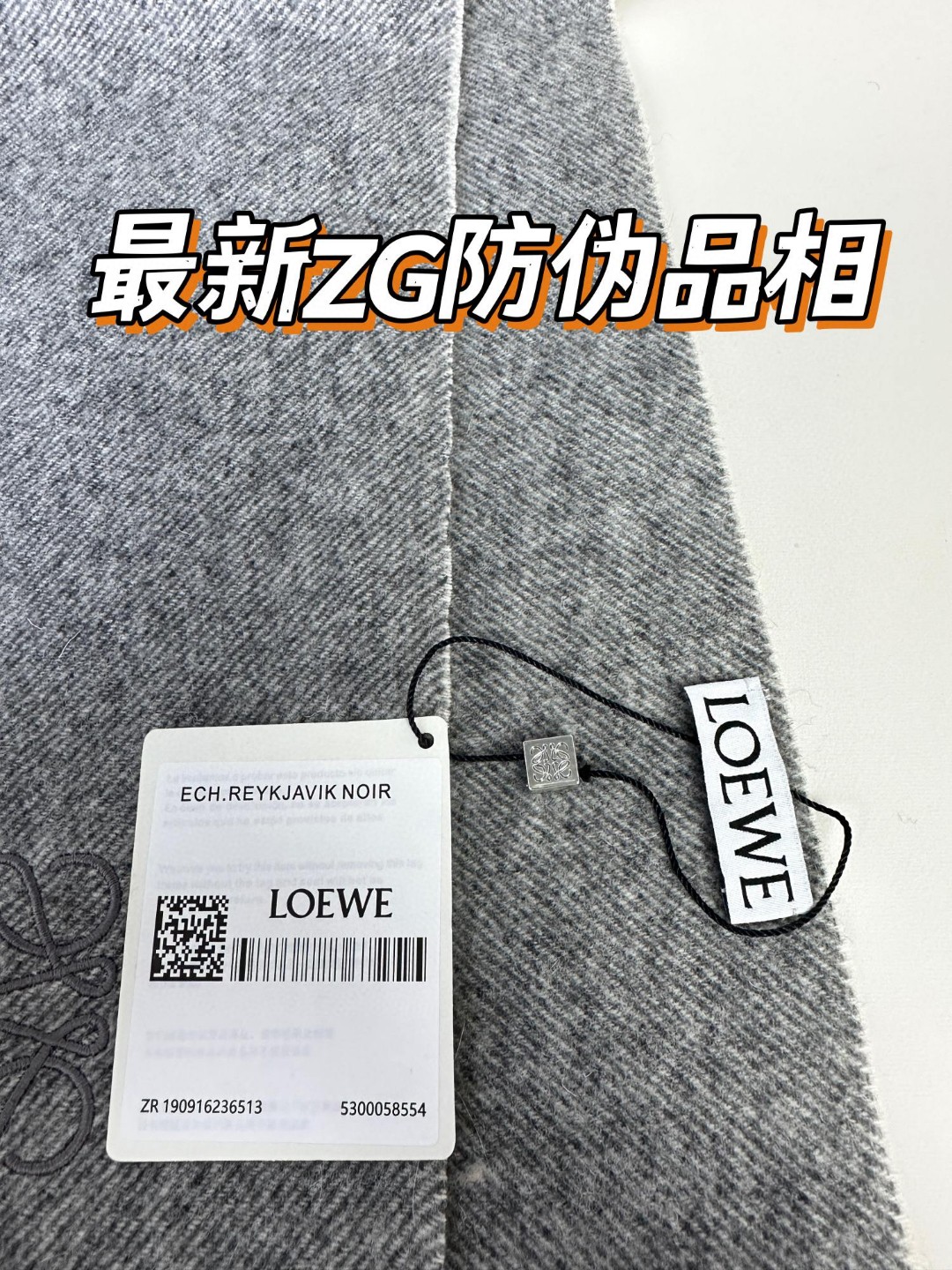 LOEWE 双面配色 羊绒围巾