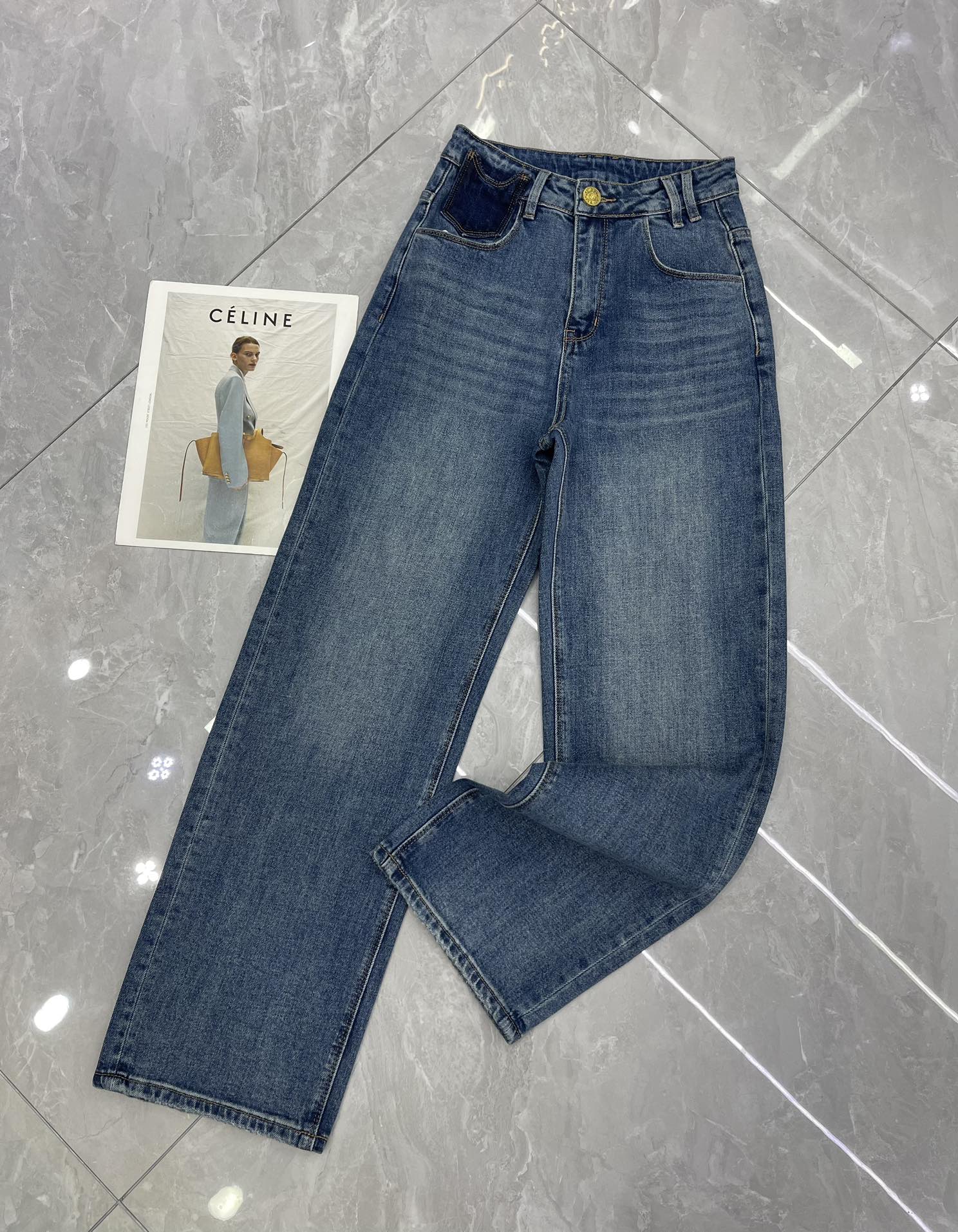 “High-end BALMAI 2024 Spring Summer Female Suit in Cowboy Cotton” - 图片 2