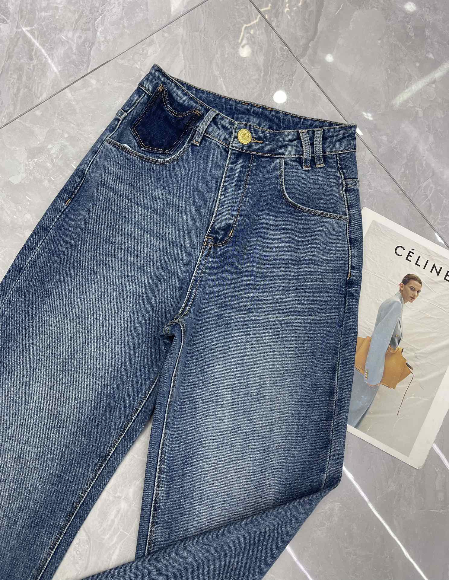 “High-end BALMAI 2024 Spring Summer Female Suit in Cowboy Cotton” - 图片 4