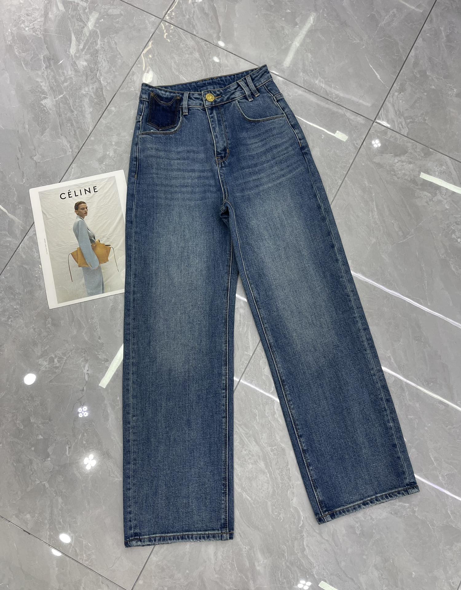 “High-end BALMAI 2024 Spring Summer Female Suit in Cowboy Cotton” - 图片 1