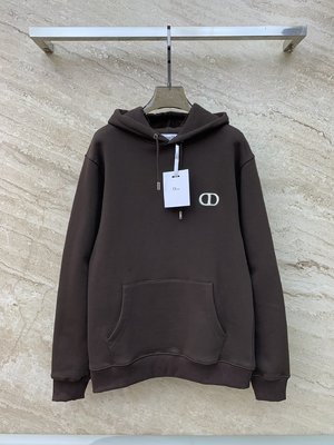 Dior Shop Clothing Hoodies Embroidery Unisex Fall/Winter Collection Hooded Top