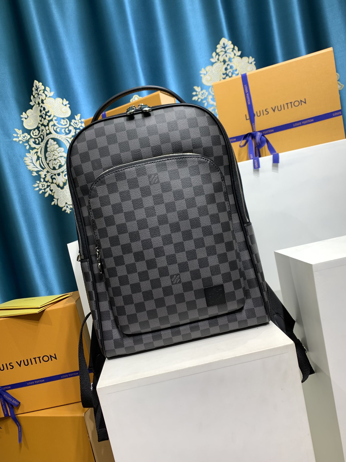 New
 Louis Vuitton LV Avenue Bags Backpack Damier Graphite Canvas N40499